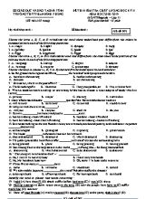 Đề kiểm tra chất lượng học kì II môn Tiếng Anh Lớp 11 - Mã đề 002 - Năm học 2018-2019 - Trường THPT Phan Đình Phùng